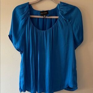 Avenue Vibrant Blue Women's Blouse M